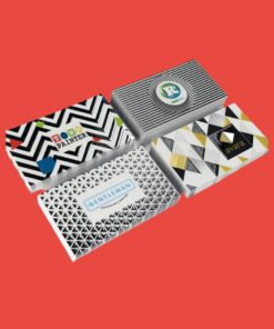 Raised spot uv peachy soft touch business card