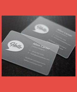 Thick frost synthetic durable business card