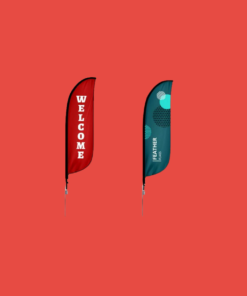 Premium feather flag printing