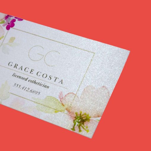 Pearly business card