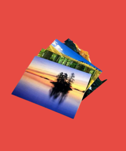 Glossy-thick standard greeting card