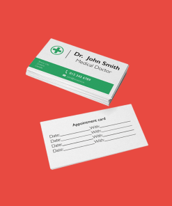 Writable standard business card