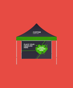 Printed outdoor indoor tent wall