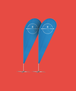 Premium teardrop flag printing